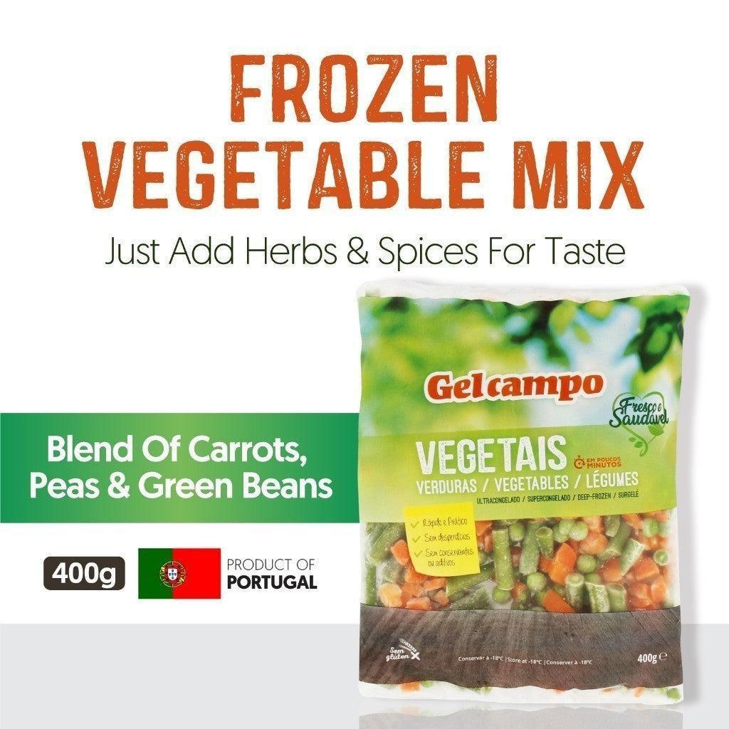 [PAN ROYAL] Frozen Gelcampo 3 Vegetables Mix (400g +/-)-Pan Ocean Singapore - Sea Through Us