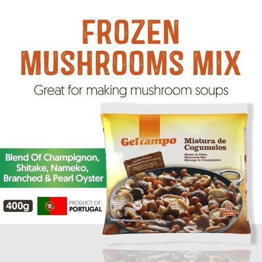 [PAN ROYAL] Frozen Gelcampo Mushrooms Mix (400g +/-)-Pan Ocean Singapore - Sea Through Us