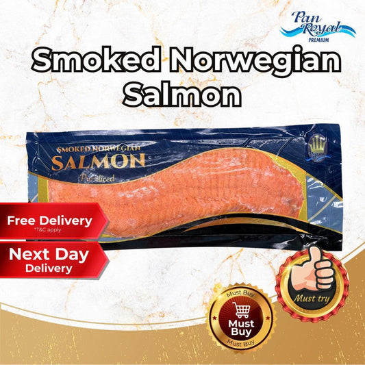 [PAN ROYAL] Frozen Smoked Norwegian Salmon (900g +/-) Pre-sliced-Pan Ocean Singapore - Sea Through Us