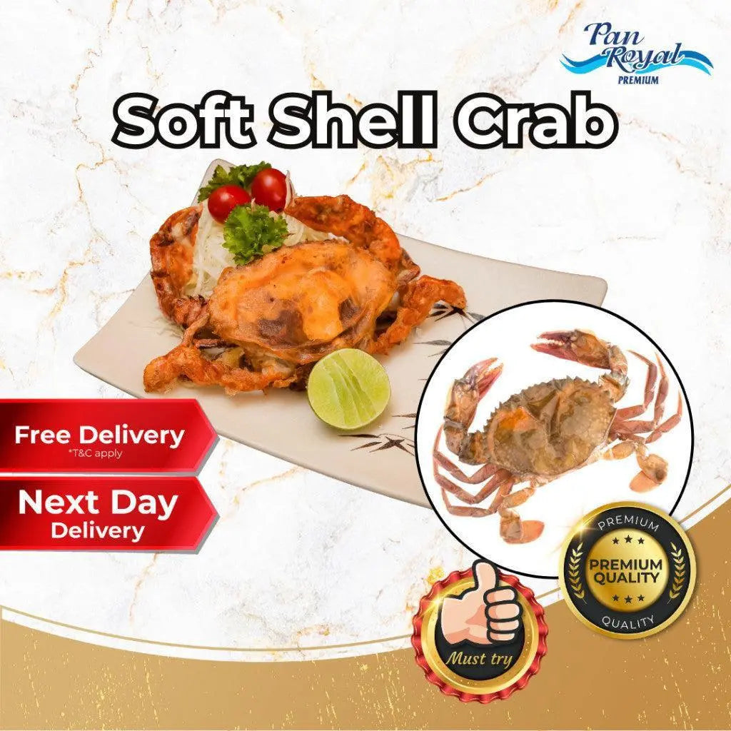 Pan Shell Shellfish Frozen Soft Shell Crab (1kg +/-) 5 - 6 pcs | Pan Ocean Singapore