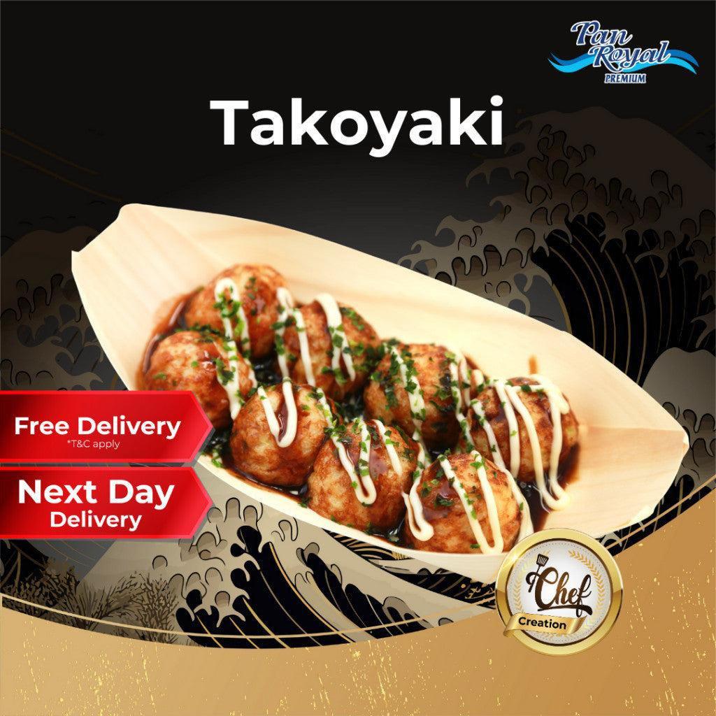 [PAN ROYAL] Frozen Takoyaki (500g +/-)-Pan Ocean Singapore - Sea Through Us