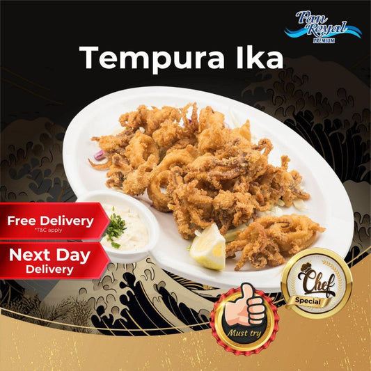 [PAN ROYAL] Frozen Tempura Ika (200g +/-)-Pan Ocean Singapore - Sea Through Us