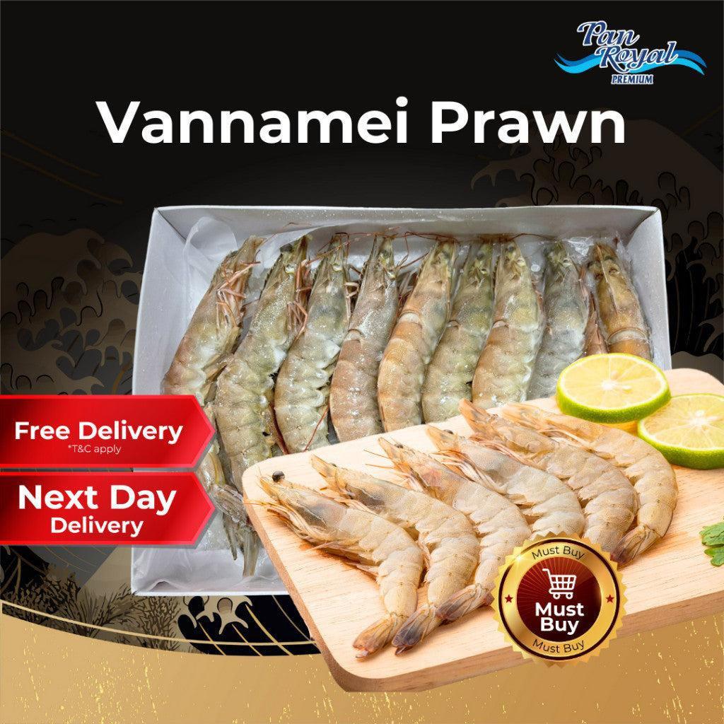 [PAN ROYAL] Frozen Vannamei Prawn 16/20 (1kg +/-)-Pan Ocean Singapore - Sea Through Us