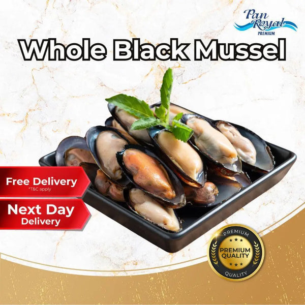 Frozen Whole Black Mussel (1kg +/-) - Pan Ocean Singapore
