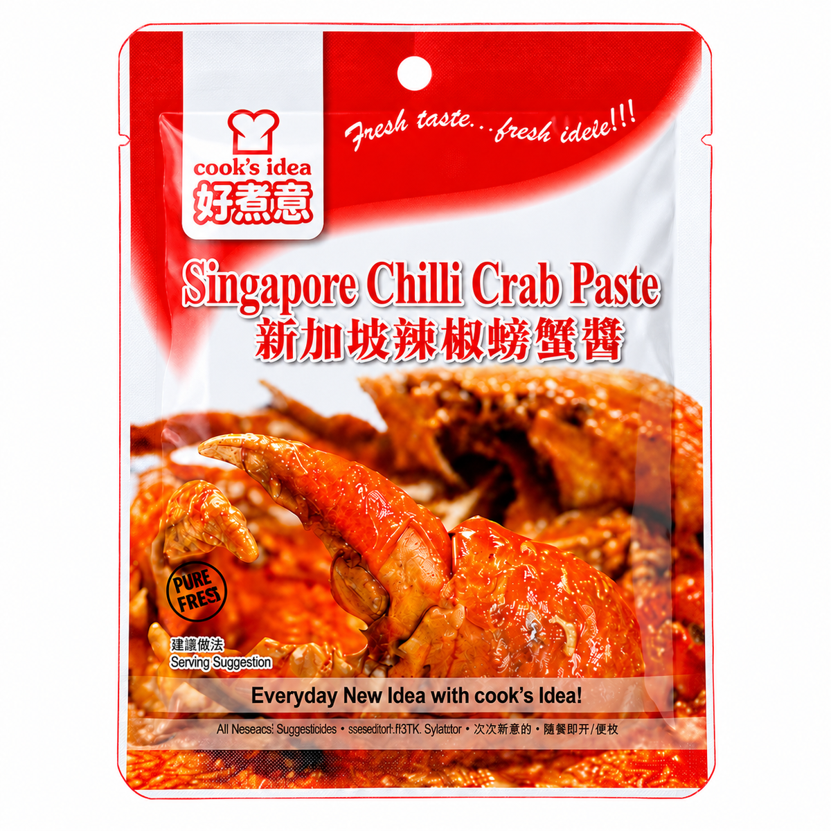 Cook Idea Chili Crab Paste (180g ±) — product packaging on white background