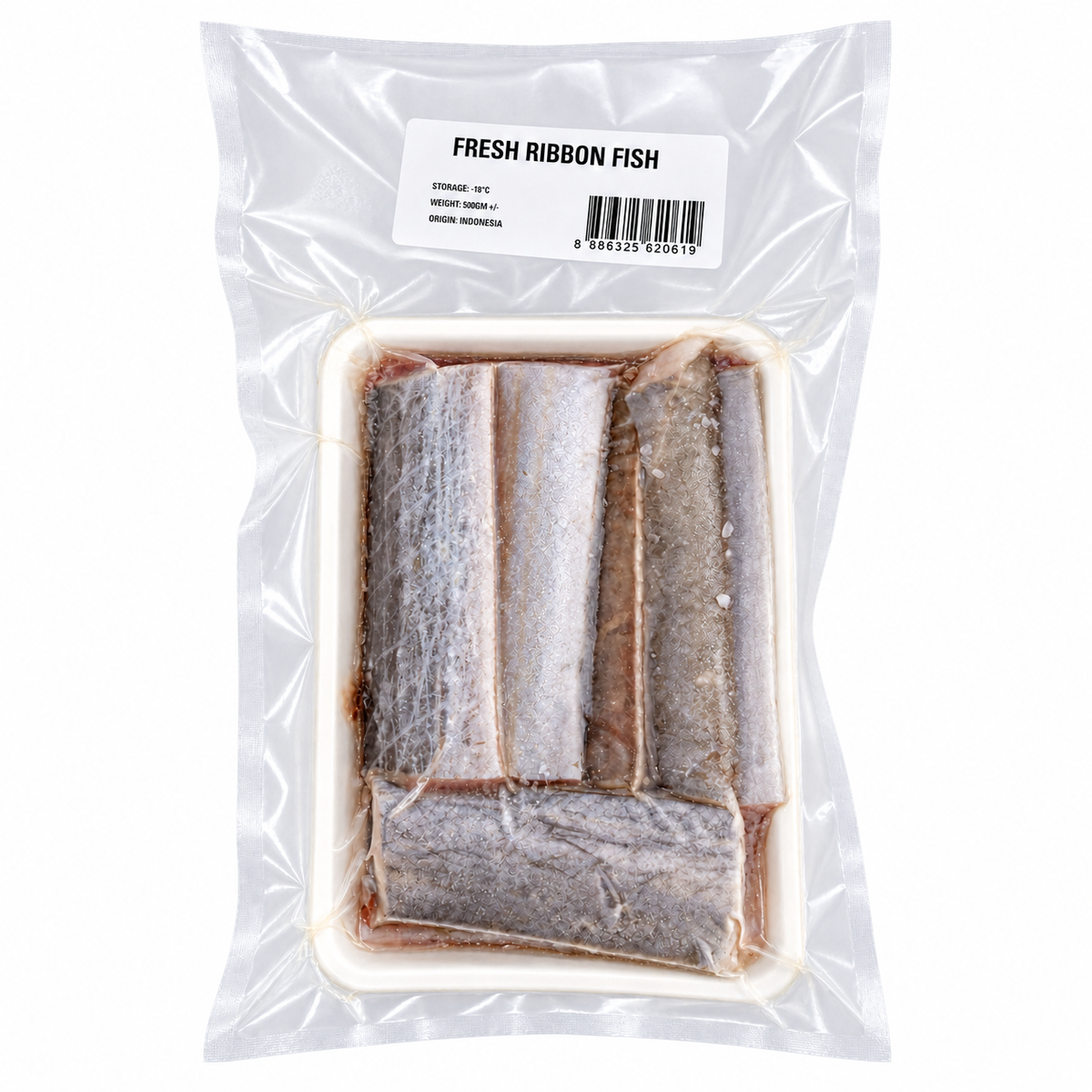 Fresh Ribbon Fish (500g ±) — product packaging on white background