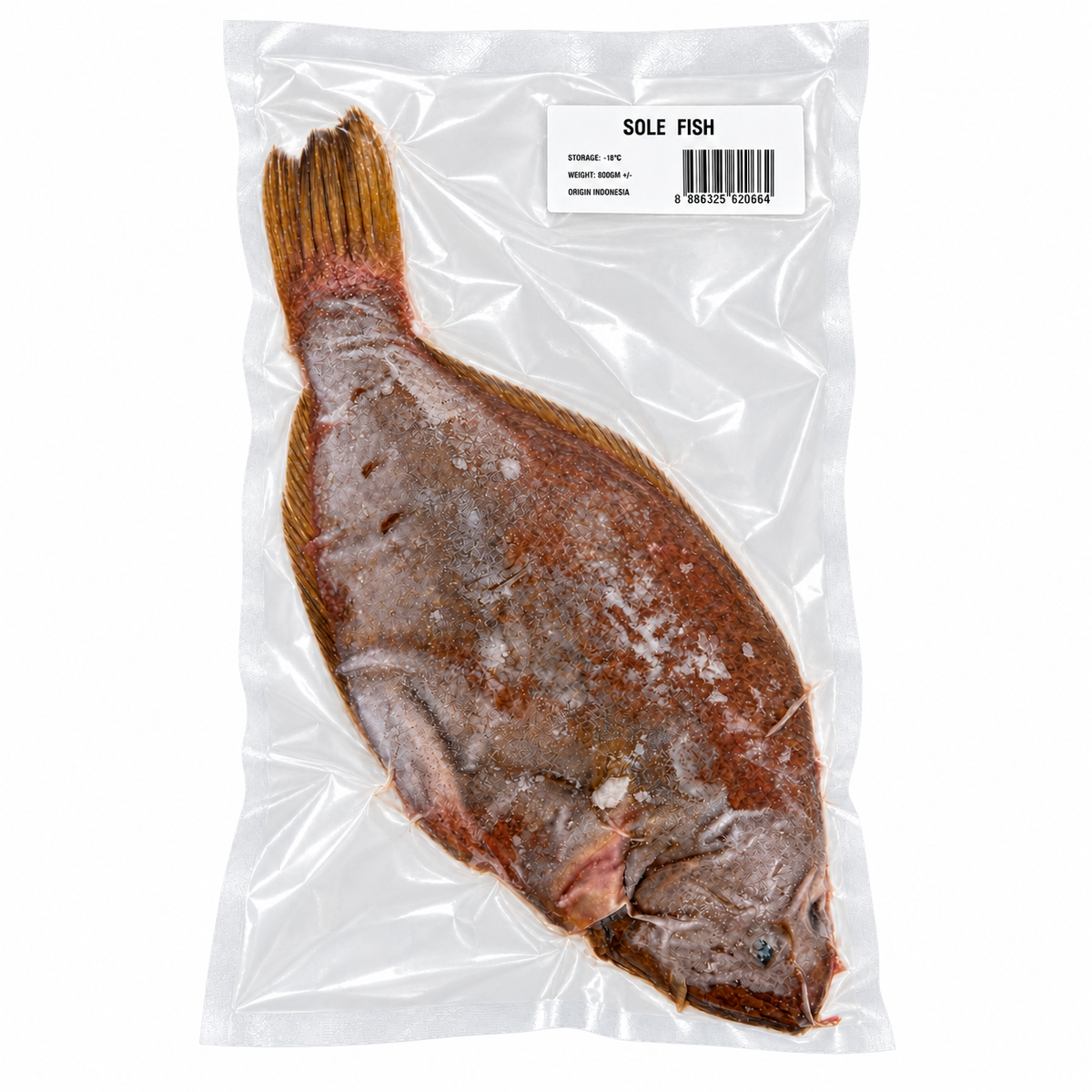 Fresh Sole Fish (800g ±) — product packaging on white background